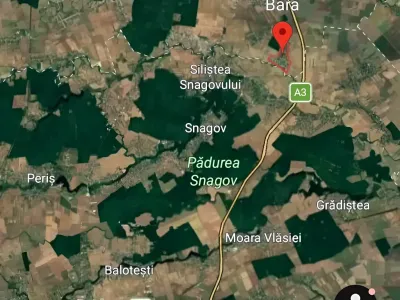harta satelit teren vanzare cumparare Balta Doamnei Prahova